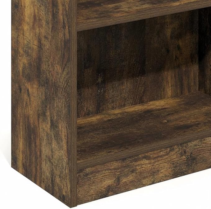 Furnifact Amber Pine Bookcase with Durable Wood Construction, Modern Design, Spacious Shelving, Sturdy Support, Perfect for Living Room or Office Storage