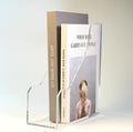 Acrylic Magazine File Holders, Classroom Organization and Storage, Clear Bookend File Sorter, Desktop File Organizer, Magazine Holder Rack for Classroom, Home, and Office