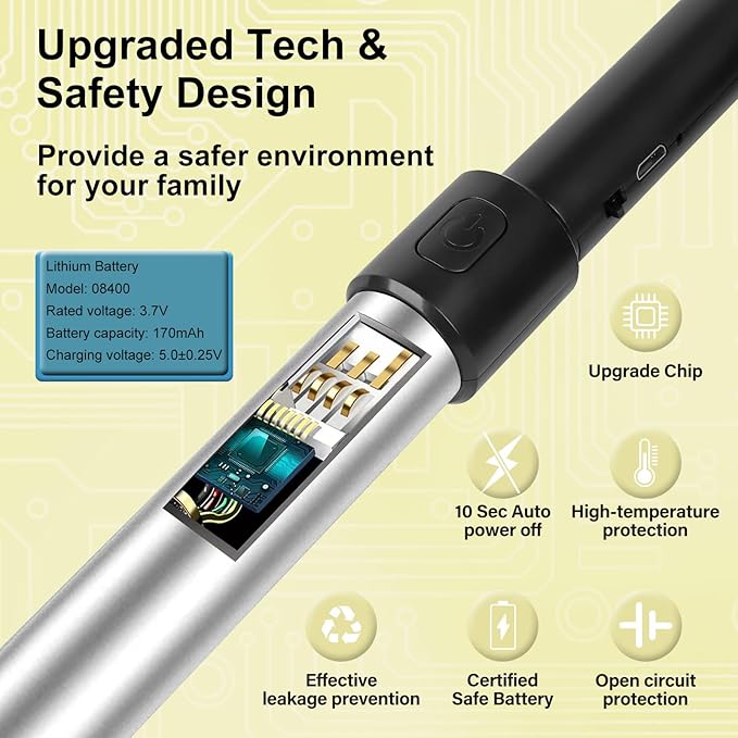 Navpeak Candle Arc Lighters Long Flexible Neck 70cm Rechargeable Telescopic Electric Flameless Lighter for Kitchen Fireplace Pilot Light BBQ Stove (Silver)