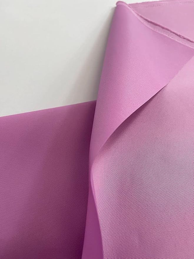 Mybecca Waterproof Canvas Marine Fabric 600 Denier Indoor/Outdoor PU Backing UV Protector Pink 5 Yards