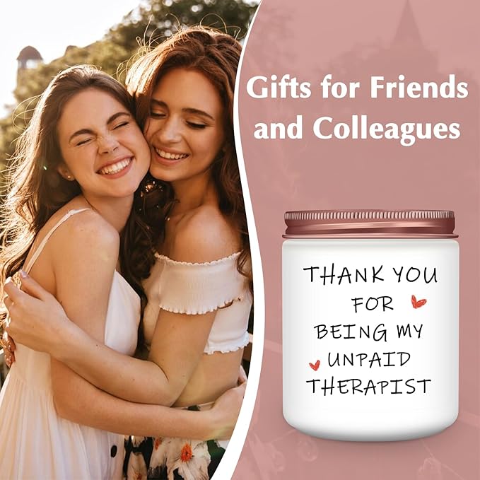 Best Friend Birthday Gifts for Women, Funny Mothers Day Friendship Sister Coworkers Bestie Mom Gag Gift for Her, Lavender Scented Candles
