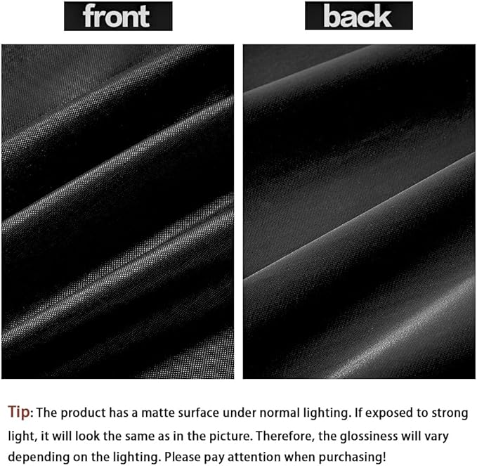 600D Nylon Waterproof Material, 59" Wide Waterproof Fabric by The Yard, Soft Lightweight Outdoor Fabric, Black Waterproof Upholstery Fabric for Outdoor Chair Cushion Furniture Cover Awning Etc 1 Yard
