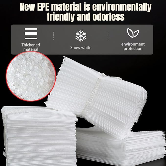 50 Pack 16'' x 20'' Large Cushion Foam Pouches, Foam Wrap Pouches for Extra Protect Fragile Items, Cushioning Packing Foam Pouches for Shipping, Moving and Storage(400x500x0.5MM)