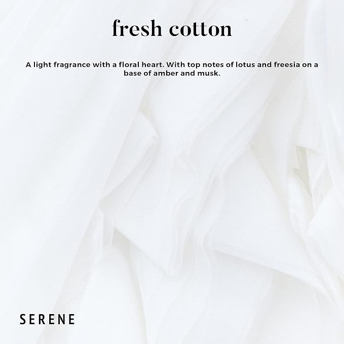 Hidden Label Fresh Cotton Scented Candle, Non Toxic 30oz Large 3-Wick Soy Wax Candle, Up to 120 Hours Long Burning, Clean Cotton Home Fragrance for Bedroom, Relaxation & Housewarming Gift