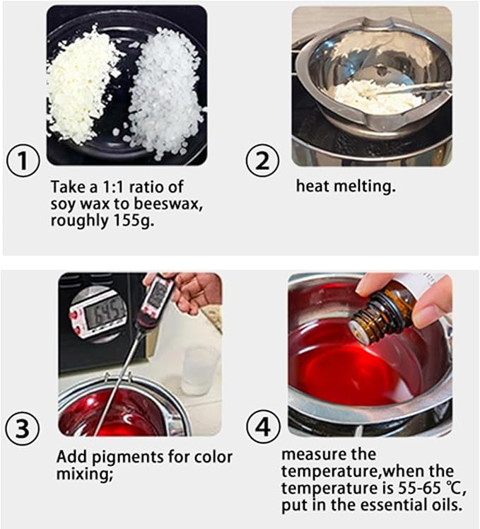 Flower Pillar Candle Molds for Candle Making, Silicone Epoxy Resin Casting Molds for DIY Aromatherapy Candles Wax Soap, Resin Craft Gifts,Gypsum Making,Making Home Decor Wedding Décor