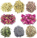 Dried Flowers, Soap Making of Dry Flower, Soap Herbal Bath Set for DIY Lip Gloss,Soap, Candle Making,Including Rose Buds, Lavender, Jasmine, Chrysanthemum, Lemongrass, Mint, Peony, Peach Blossom