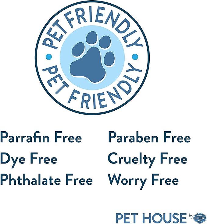 One Fur All Pet House Sentiments Candle - Lavender Vanilla - Gift for Pet Lover - Pet Odor Eliminator Candle - Plant-Based Wax Candles - Non-Toxic - Pet-Friendly