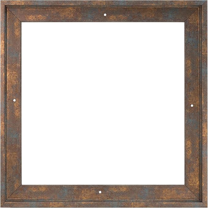 Pixy Canvas Floater Frame 27x27 for 3/4 (0.75) inch Deep Canvas Paintings/Canvas Prints/Wood Canvas Panels/Wall Art/Wall Decor/Home Decor/Artwork (Rusty Blue, 27 x 27 inch, Square)