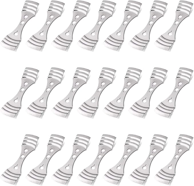 EricX Light Metal Wick Centering Device - 21 Pieces Wick Holder for Candle Making