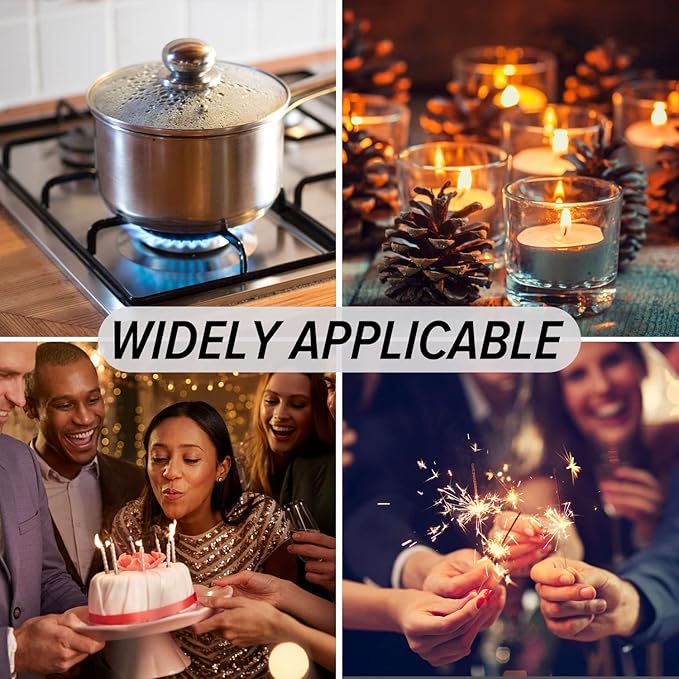 Electric Arc Lighter - Rechargeable Plasma Lighter with 11.4"-27.55" Adjustable Neck, Windproof & Flameless for Candles, Fireplaces, Fire Pits (Silver)
