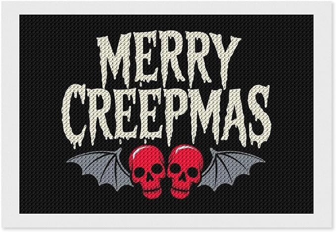 AIVKIEJK Diamond Painting Kits for Adults - Halloween & Christmas Gothic Ghost Christmas Painting DIY 5D Full Drill Diamond Dots Paintings with Diamonds Gem Art and Crafts Home Decor 8"x12"