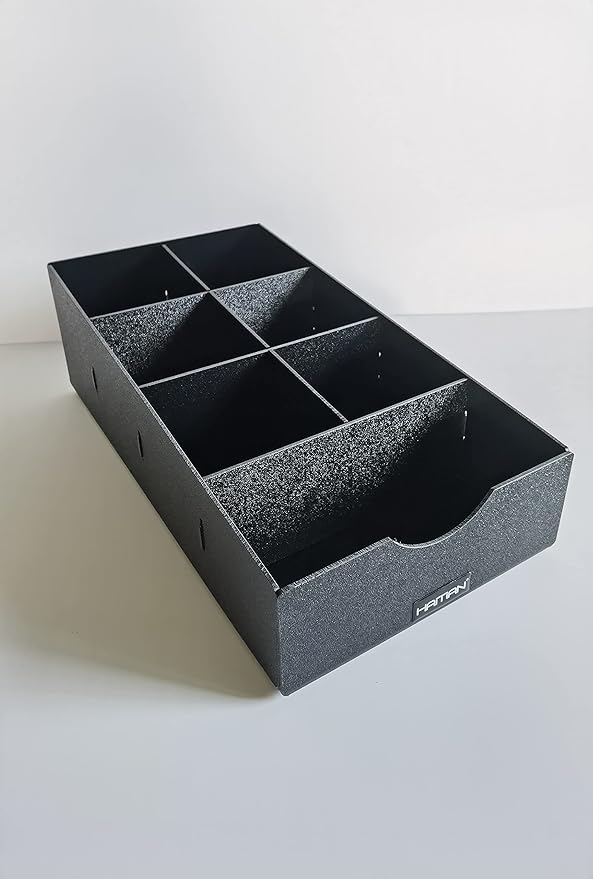 HAITIAN Paper Cup Holder 4mm thickness ABS Material Color Black (7 compartments)