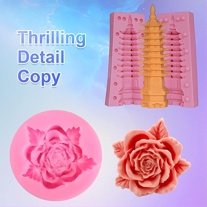 CHANGTIKEJI Silicone Mold Making Kit 84oz 10A Elastic Liquid Silica Gel,Translucent Fast Cure Platinum Silicone Rubber for Silicone Molds,3D Molds,Resin Molds