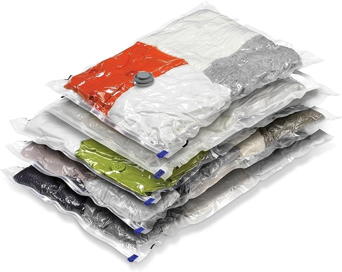 Honey-Can-Do VAC-01378 Vacuum-Seal Storage Bags, Set of 5