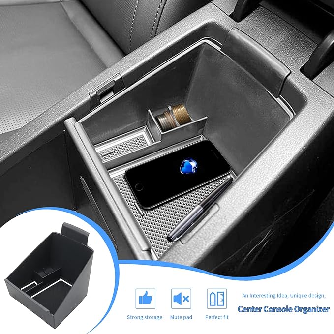 YEE PIN for 2023 NIRO SG2 Console Tray 2023 NIRO SG2 Center Console Organizer fit for 2022 2023 NIRO SG2 Accessories 2022 NIRO EV Tray Organizer 2022 NIRO SG2 Storage Box Insert Tray(White Mat)