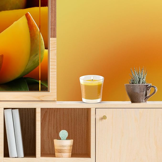 Glade Candles, Mighty Mango Limited Edition, Fragrance Infused with Essential Oils, 8.16 oz Total, 2 Pack
