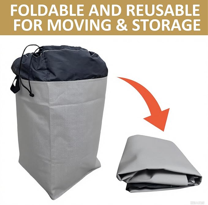 Moving Bags Heavy Duty Extra Large, 66 Gallon XL Waterproof Storage Bags with Handles, College Packing and Moving Supplies, Set of 4