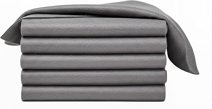 SakerPlus Thickened Magic Cleaning Cloth, 15 Pieces Lint Free Microfiber Cloth for Glass, Mirrors, Windows, Cars (19.7"x19.7" (50x50cm))