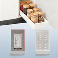 Pull out Cabinet Organizer,Width (7"-11") and Depth (17"-24") Expandable,No Drill Adjustable Slide out Drawers for Kitchen,Pantry,Adhesive Roll out Shelves,for Cabinets Without Lip,White