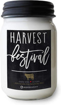 Milkhouse Candle Company - Harvest Festival - 13oz Beeswax and Soy Candles - Farmhouse Collection - 100% Natural, Paraffin Free, with Premium Fragrance Oil, Glass Jars with Lids