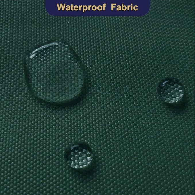 Foreate Waterproof Canvas Fabric by The Yard 600D Upholstery Fabric for Chairs 58" Wide Indoor Outdoor Water Resistant Canvas Polyester Material Sewing DIY Cloth, 8 Yards Green