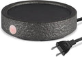MOCOSA Candle Warmer Plate,Coffee Mug Warmer for Desk, Electric Candle Warmer for Home Office, Fragrance and Heating Cup Warmers for Tea and Milk, Hot Chocolate as Gifts for Women Mom（Black-No Cup）