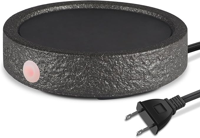 MOCOSA Candle Warmer Plate,Coffee Mug Warmer for Desk, Electric Candle Warmer for Home Office, Fragrance and Heating Cup Warmers for Tea and Milk, Hot Chocolate as Gifts for Women Mom（Black-No Cup）