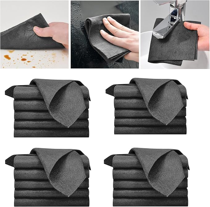 Thickened Magic Cleaning Cloth - 2024 New Reusable Microfiber Cleaning Rags, Lint Free Microfiber Cleaning Cloths for House Cleaning, Car Washing, Mirror, Glass and Window. (20pc)