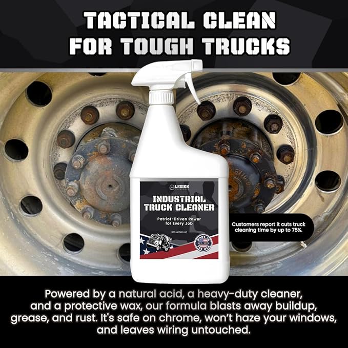 Industrial Truck Cleaner – Tough on Road Grime, Gentle on People and Equipment, 1-Quart Spray