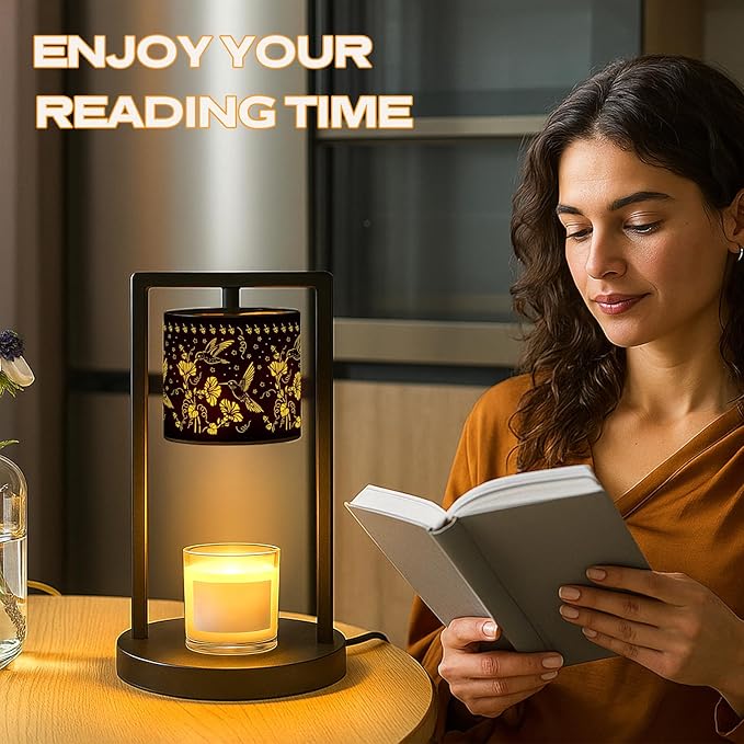 Candle Warmer Lamp with Timer Dimmer, 4 Adjustable Brightness Electric Candle Wax Melt Warmer, Best Birthday Gifts for Women Mom, Mothers Day Gifts, House Warming Gifts New Home Decor (Hummingbird)