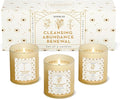 Candle Set - 3 Pack Soy Wax Aromatherapy Scented Candles for Energy Cleansing, Manifestation, Palo Santo, Sage, Citronella, Long Lasting, Gift for Women, for her, Smudge Kit