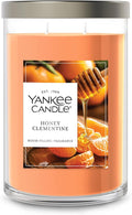 Yankee Candle Large Tumbler Scented Candle with up to 80 Hour Burn Time, Premium Plant Wax Blend for Consistent Burn, 20 oz Tumbler Candle with Room Filling Fragrance, Honey Clementine