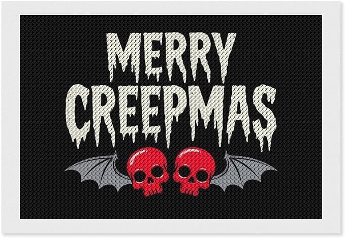 AIVKIEJK Diamond Painting Kits for Adults - Halloween & Christmas Gothic Ghost Christmas Painting DIY 5D Full Drill Diamond Dots Paintings with Diamonds Gem Art and Crafts Home Decor 8"x12"