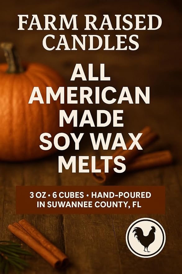 Farm Raised Candles - USA Grown Soy Wax Melts - Fall - Bakery Variety Packs – 5 Pack, 16oz Total – Wax Melt Warmer Scents – (Pumpkin Patch Variety Pack)