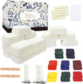 Candle Making Kit,Candle Making Supplies Include 2.12lb Soy Wax for Candle Making,Candle Wax Dyes,Candle Wicks Stickers and More,Candle Making Kit for Adults Beginners-DIY Wax Melt Kit,Arts&Crafts Kit