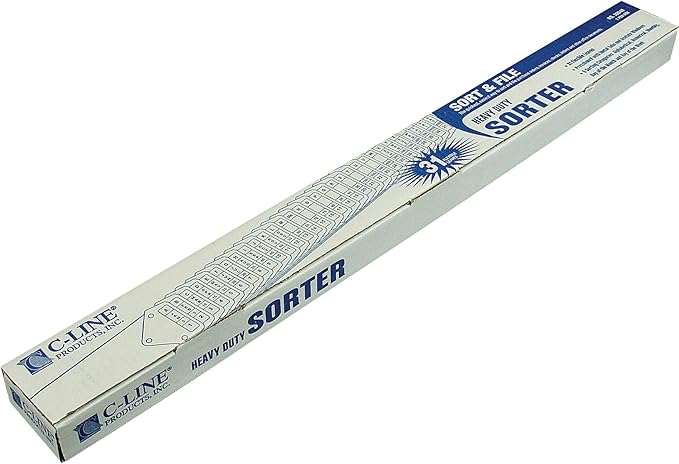 C-Line Heavy-Duty Indexed Sorter, 31 Dividers, Alpha/Numeric/Month/Date/Day Index, Letter Size, Blue Frame