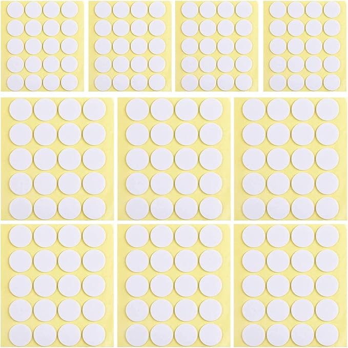 SANNIX 400PCS Candle Wick Stickers, Double-Sided Heat Resistant Stickers for Candle Making