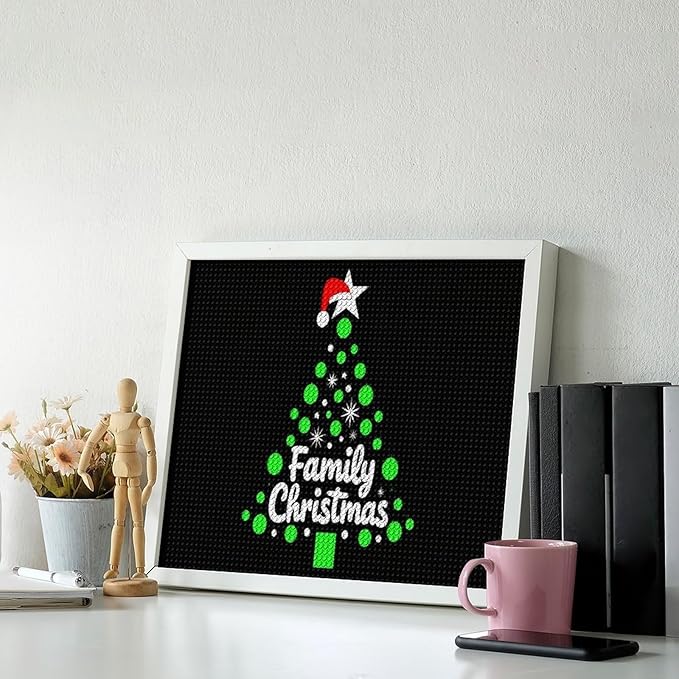 AIVKIEJK Diamond Painting Kits for Adults - Cute Family Christmas Painting DIY 5D Full Drill Diamond Dots Paintings with Diamonds Gem Art and Crafts Home Decor 16"x20"