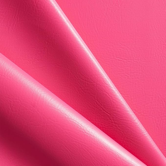 Ottertex Marine Vinyl Fabric Polyester Backing Waterproof Abrasion UV Resistant Heavy Duty Outdoor Marine PVC for Sewing & Upholstery - Fuchsia (1 Yard)