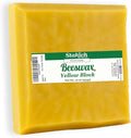 Stakich Yellow Beeswax Block - Natural, Triple Filtered - 1 Pound, Honey Scent