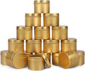 DINGPAI Candle Tin 18 Pcs, 4oz Candle Containers, Candle Jars for DIY Candle Making, Gold Color, Arts & Crafts, Storage and Holiday Gifts
