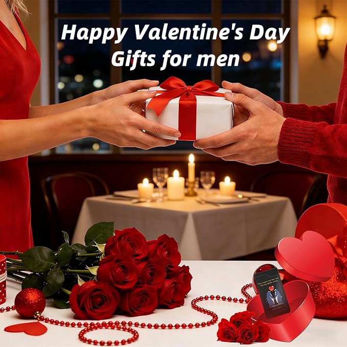 LcFun Electric Lighter USB Rechargeable, Valentines Day Gifts for Him Her, Romantic I Love You Gifts for Boyfriend Girlfriend Wife Husband Valentines Gifts for Men Women Couple