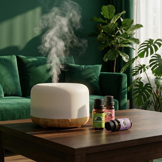 SACATR Essential Oil Set - Perfect for Diffuser, Massage, Soap, Candle, Bath Bombs Making, 60x10ml(0.33fl.oz)