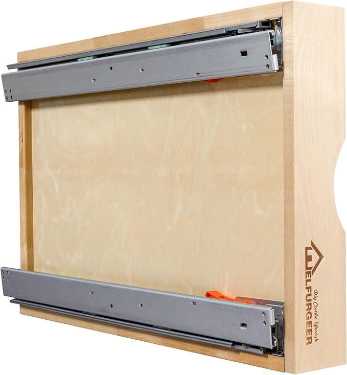 WelFurGeer Pull Out Drawers for Kitchen Cabinets, Pull Out Cabinet Organizer, Cabinet Organizers and Storage, Slide Out Cabinet Organizer, Drawer Organizer, Cabinet Drawer (32''W)
