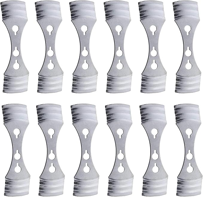 Pack of 12pcs Metal Candle Wick Centering Devices - Kare & Kind® Retail Packaging (Wick Centering Device, Silver)