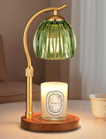 Candle Warmer Lamp with Timer - Electric Flameless Wax Melter Warmer for Jar Scented Candles, Vintage Home Decor Cozy for Women Mom Friend Sister (Green)