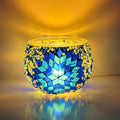 wpdash Turkish Mosaic DIY Handmade Kit Colorful Round Glass Candle Holder Windowsill Decoration Romantic Atmosphere Light for Dining Date Student Handmade Craft Creative Gift