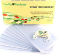 Make Your Own Beeswax Candle Kit - Includes 10 Full Size 100% Beeswax Honeycomb Sheets in Light Blue and Approx. 6 Yards (18 Feet) of Cotton Wick. Each Sheet Measures Approx. 8" x 16 1/4".