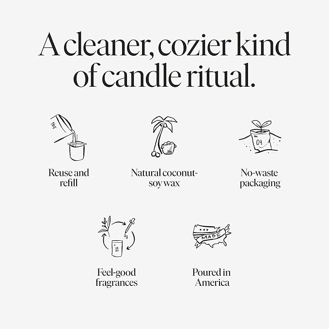 Siblings Candle Refill Kit – DIY Coconut Soy Wax Candle Making Kit for Reusable Vessels – Non-Toxic Clean Burn, Wooden Wick – Scent No 04: Eucalyptus, Balsam, Wild Berries – 60 Hour Burn