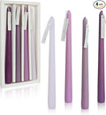 Dripless Handmade Gradient Purple Taper Candles Lavender Scented Long Lasting Burn Smokeless Aromatherapy Candles 10 Inch Elegant Tall Candlesticks for Home Decoration